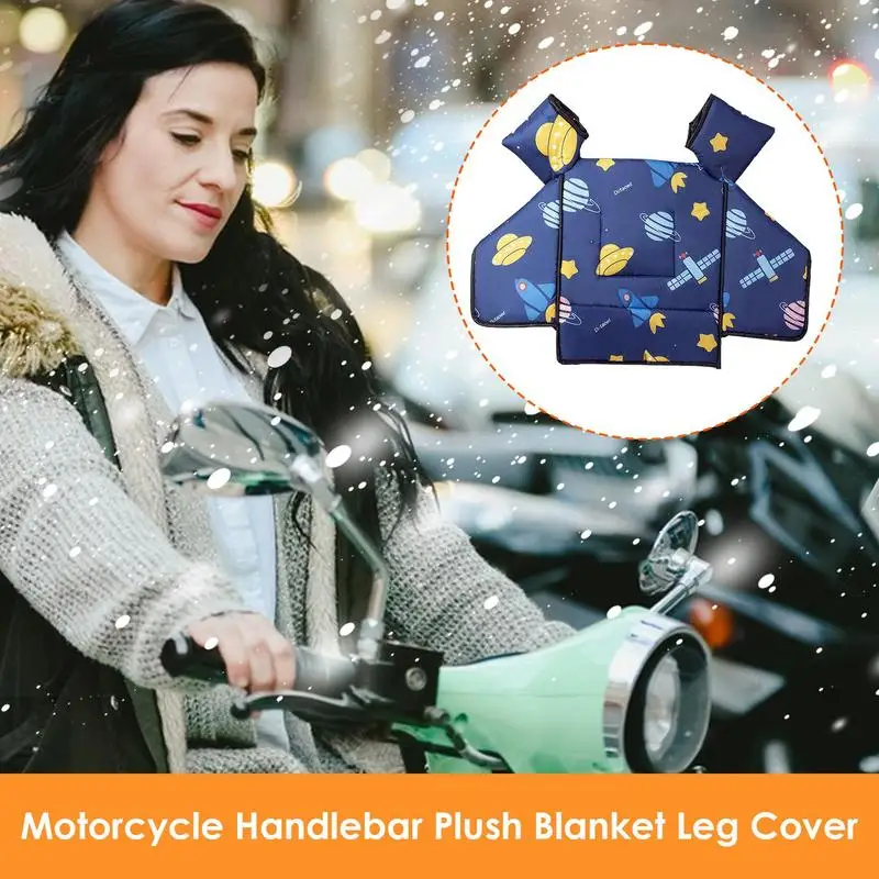 Scooter Leg Cover Windproof Motorcycle Leg Apron Cover Cold Protector Scooter Riding Short Fleece Mats Motorcycle Accessories
