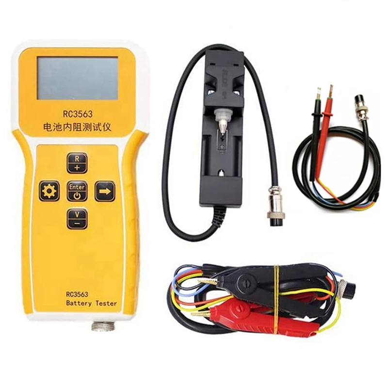 

RC3563 Battery Internal Resistance Voltage 3-Digit Battery Tester True Four-Wire AC Lithium Battery Detector