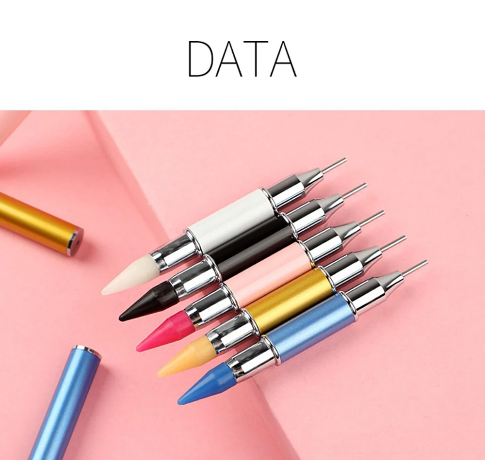 New Diamond Painting Pen Tool Double Head Convenient Multifunctional Nail Pen Metal Material Diamond Painting Accessories