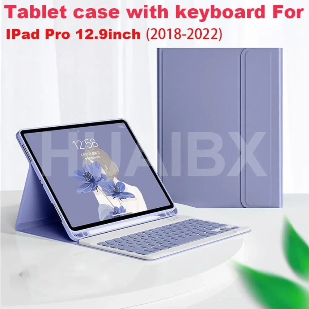 

Чехол для IPad Pro (2018/2020/2021/2022) 12,9 дюйма со съемной Bluetooth-клавиатурой