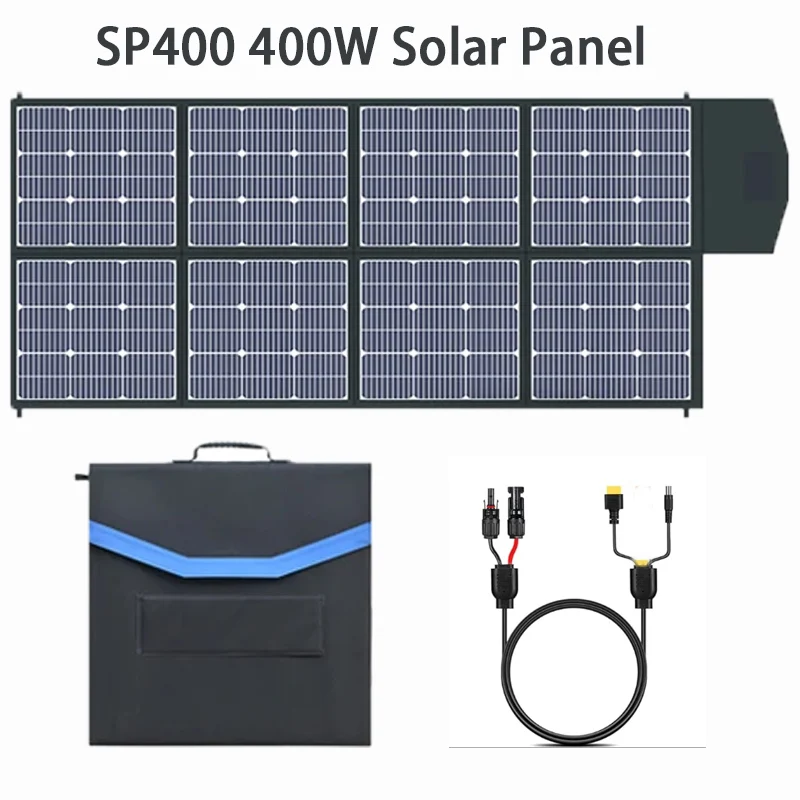 400W Foldable Solar Panel Camping Generator Kit
