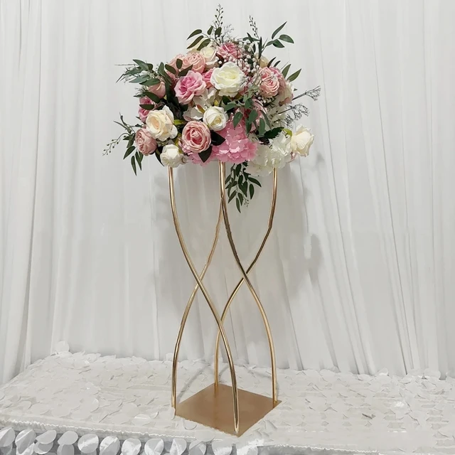 Gold flower stand for table centerpiece dining table floral stand wedding  event decor birthday party decor bridal shower couple - AliExpress