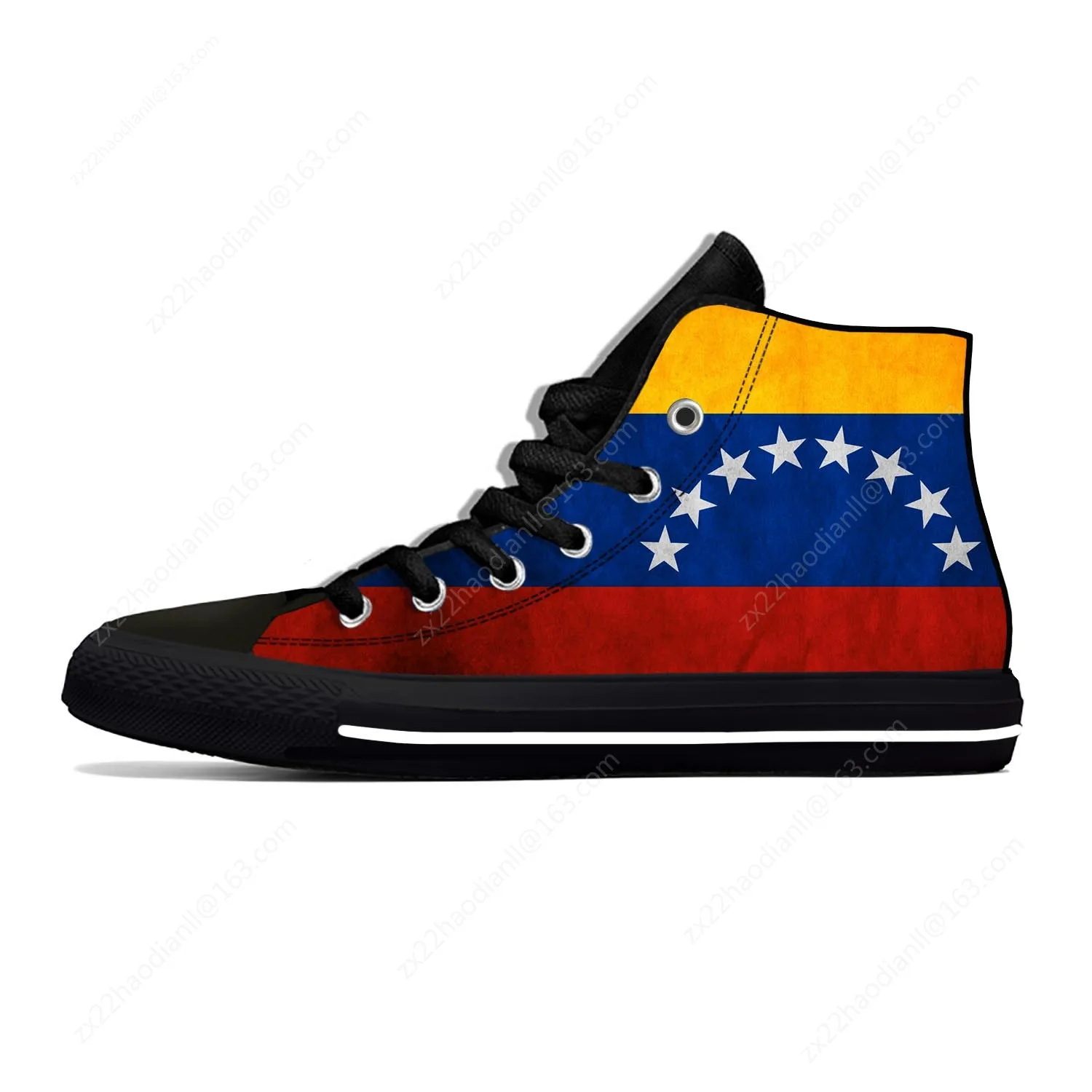 Venezuela Venezuelan Flag Patriotic Fashion Funny Casual Cloth Shoes High Top Lightweight Breathable 3D Print Men Women Sneakers