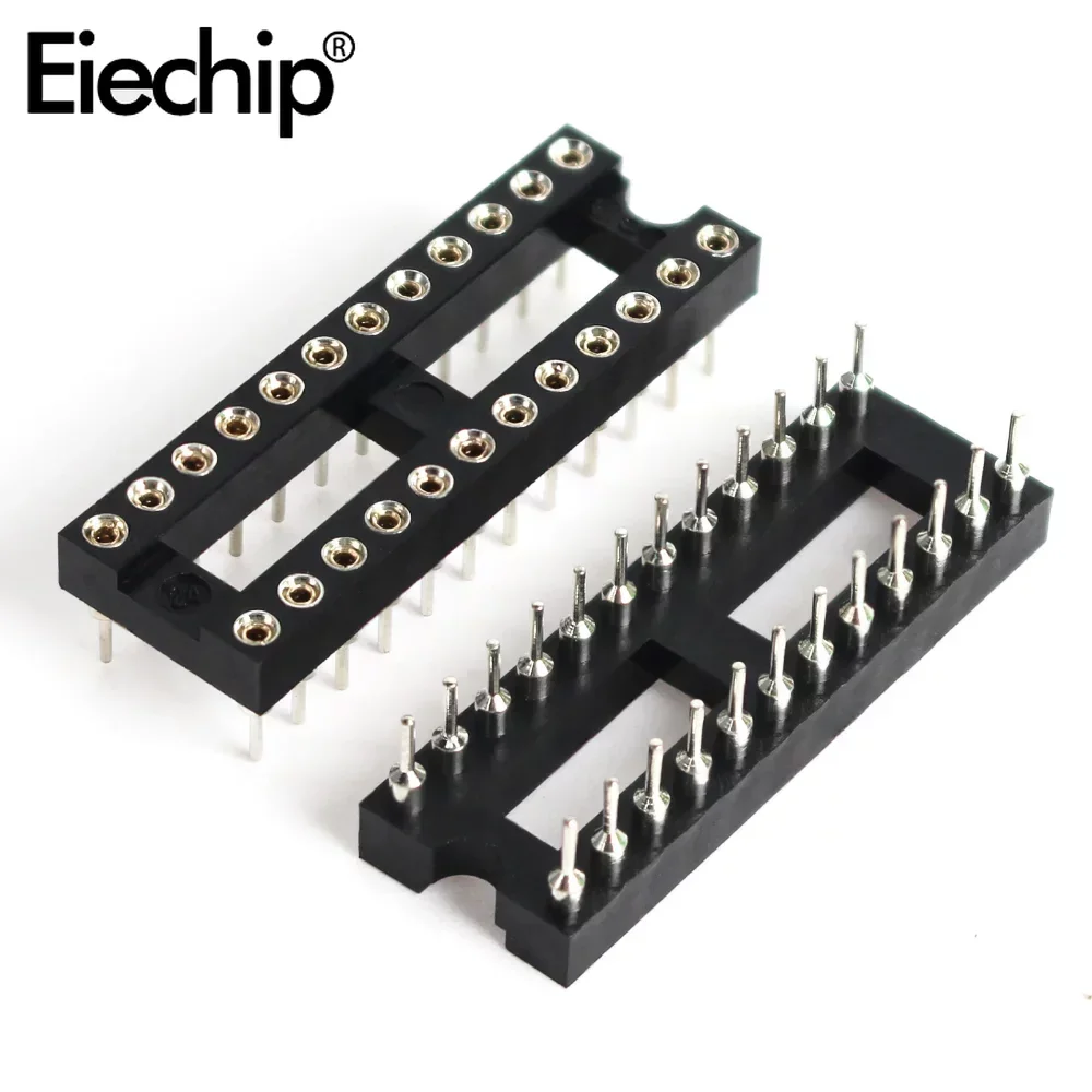 10PCS Circular IC Socket Set - 2.54mm Pin Connector Assortment