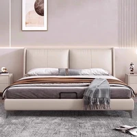 Chambre à coucher lit esthétique moderne luxe King salon lit deux personnes dormir Muebles Para dortoir meubles de maison décoration 2