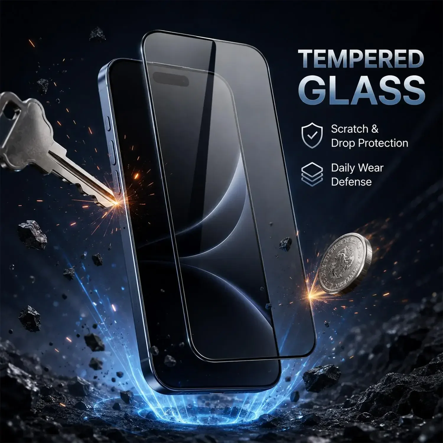Premium Privacy Tempered Glass Screen Protector with Easy Installation Kit and Dust-Free Anti-Spy Features