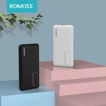ROMOSS PSP10 10000mAh Power Bank Slim Portable Powerbank 10000 mAh USB LED Poverbank External Battery Charger For iPhone Xiaomi 1