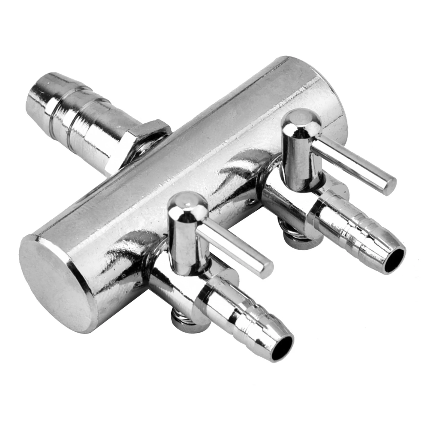 Aquarium-Luftstromventil, Edelstahl, für Aquarien, Luftstrom, 8 mm, drehen Sie sich auf 4 mm Splitter-Steuerventil – Detail 3