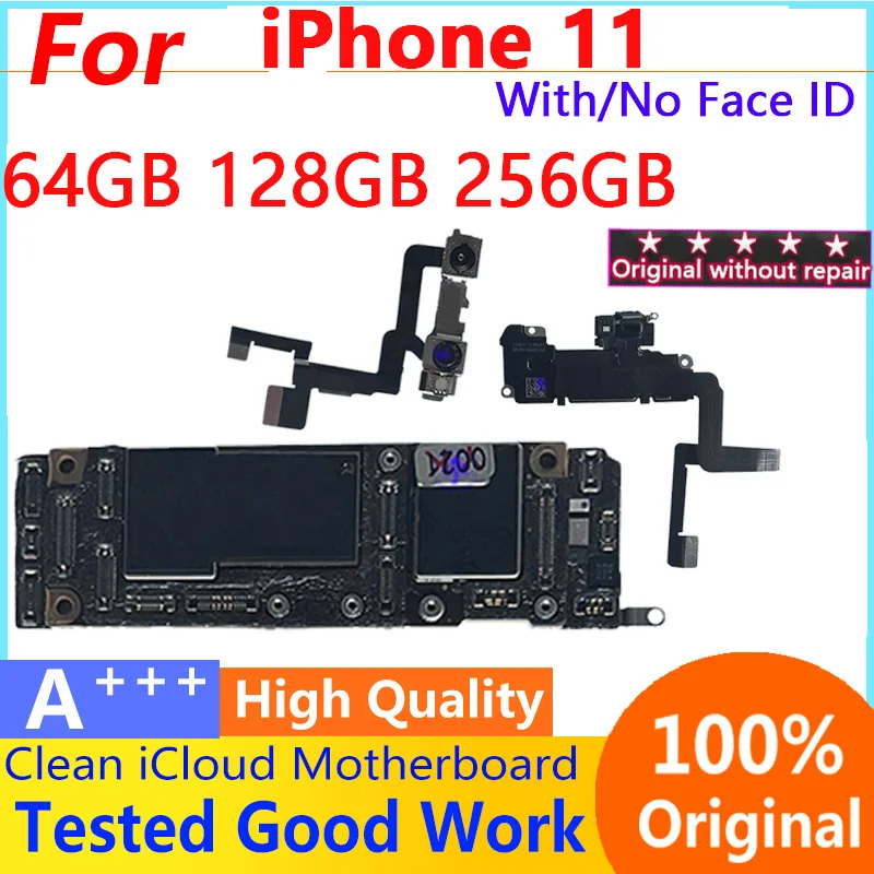 Carte mère 64 go pour iPhone 11 avec iCloud Clean, avec identification par reconnaissance Carte mère 64 go pour iPhone 11 avec iCloud Clean, avec identification par reconnaissance