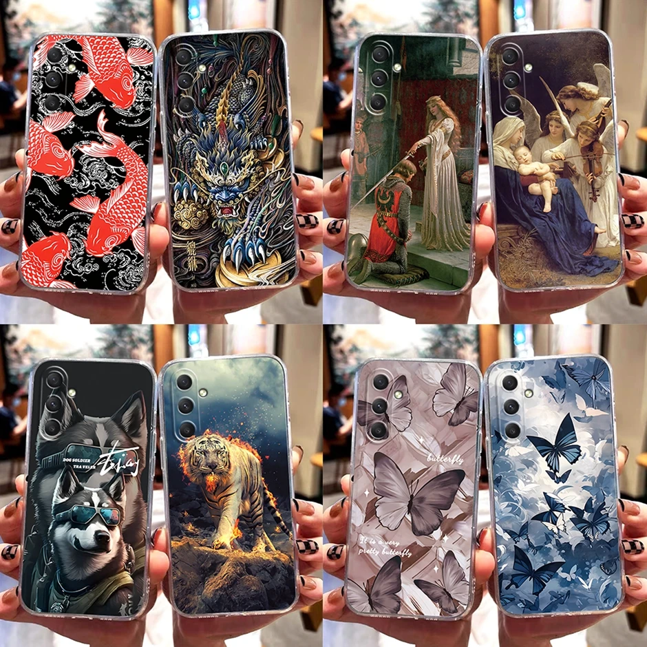 Custodia Per Cellulare Custodia Per Cartoni Animati Per Samsung Galaxy A35 5G Personalità Creativa Shilicone Per Samsung Galaxy A35 5G Cover Trasparen
