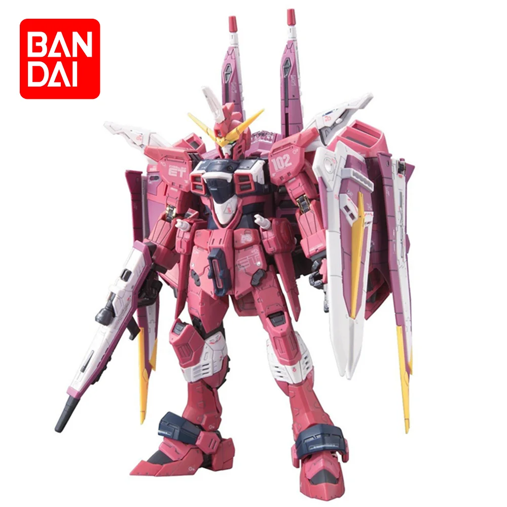 

In Stock BANDAI RG 09 1/144 JUSTICE GUNDAM SEED ZGMF-X09A Justice Gundam Assembly Models High Quality Collectible Models Gifts