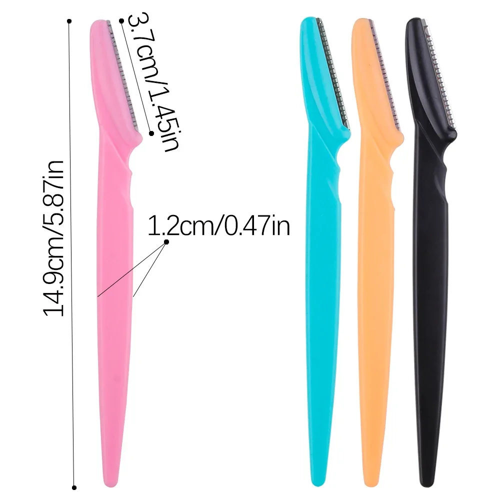 3/4/10Pcs Eyebrow Trimmer Face Blade Shaver Portable Eye Brow Epilation Hair Removal Safety Eyebrow Cutting Woman Makeup Tools 6