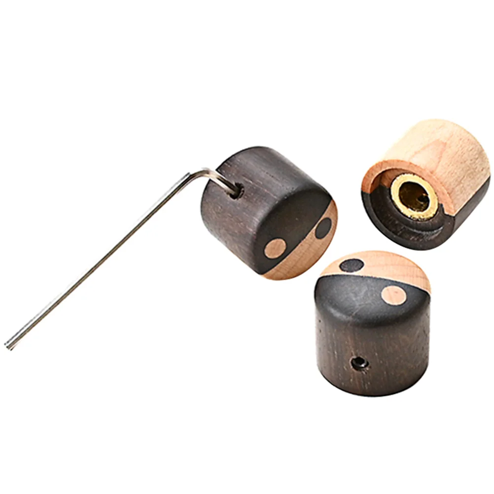 

3 Pcs Guitar Knob Volume Control Knobs Accessory Accessories Bass Wooden Potentiometer Caps Replacement