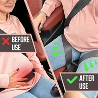 Car Seat Safety Belly Support Belt For Pregnant Woman Maternity Moms Belly Unborn Baby Protector Adjuster Extender Accessories 2
