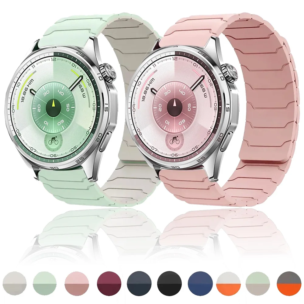 Magnetic Silicone Sports Strap - 22mm/20mm