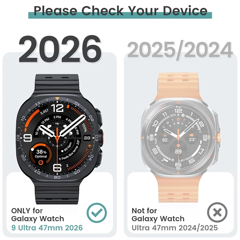 Shockproof Tempered Glass Protective Watch Case - Hard PC Bumper Cover