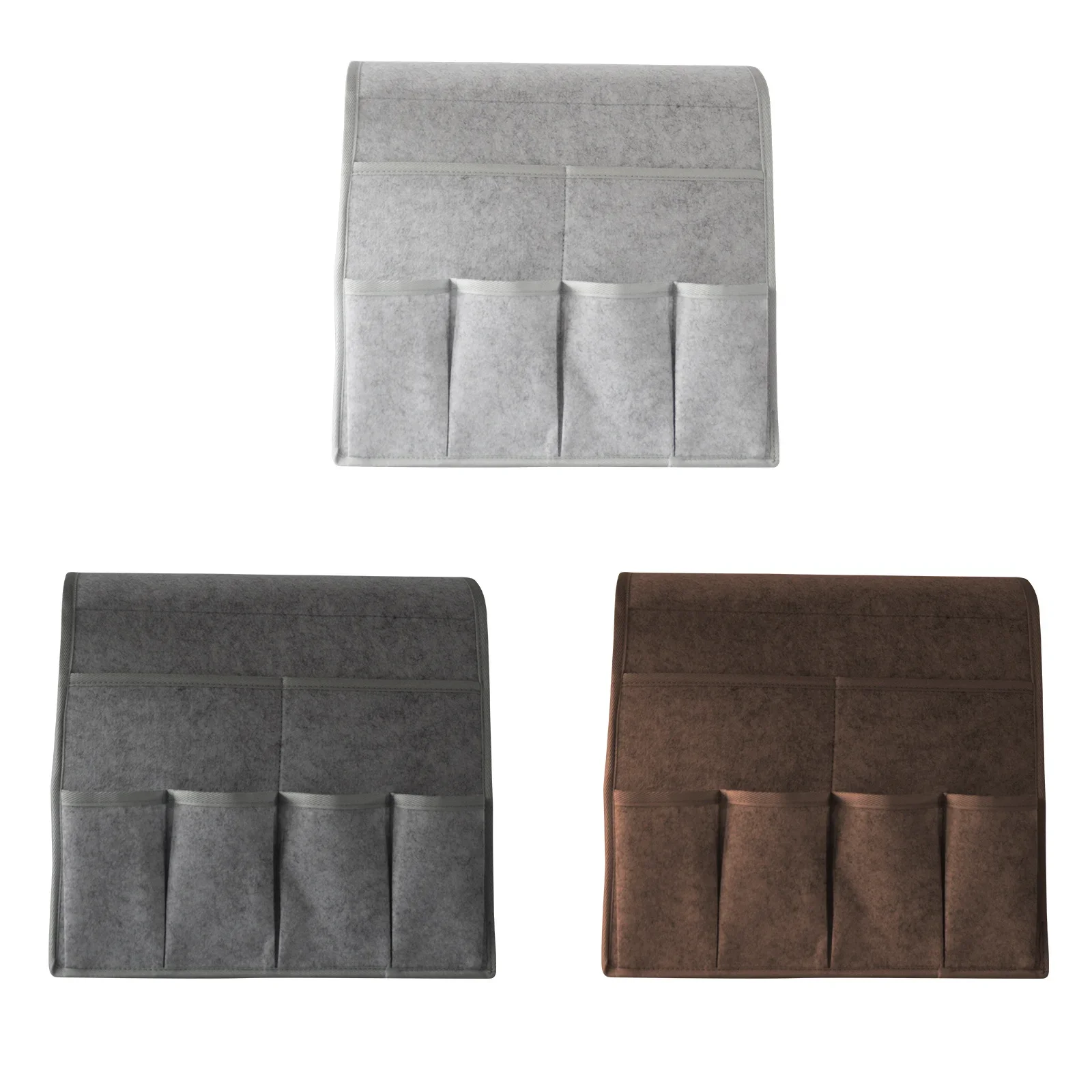 Armchair Caddy Felt Couch Recliner Armrest Organizer Hanging Storage Bag For Storaging Magazine Tablet Cell Phone Remote Control
