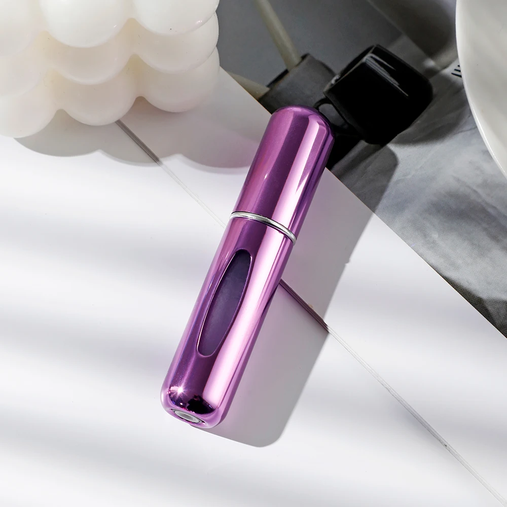 Portable Mini Travel High-end Perfume Bottle Base Refill Bottle Straight Charging Small Sample Perfume Aluminum Material 2