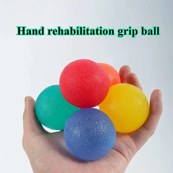 Palla con impugnatura circolare da 1 pezzo per alleviare la pressione e rilasciare attrezzature per il fitness da ufficio, palla per allenamento della forza per la riabilitazione delle dita 1