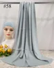 Mini Hijab Modal avec sous-bonnet – Ensemble Basique Extensible, Foulard Fin et Respirant, Protection Solaire, Voile 165*50cm