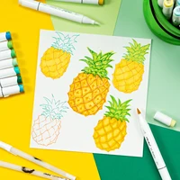 Ohuhu Honolulu B Marker Pen Set Color Markers Alcohol Art Markers Refillable Dual Tips Sketching Drawing Manga School Supplies 2