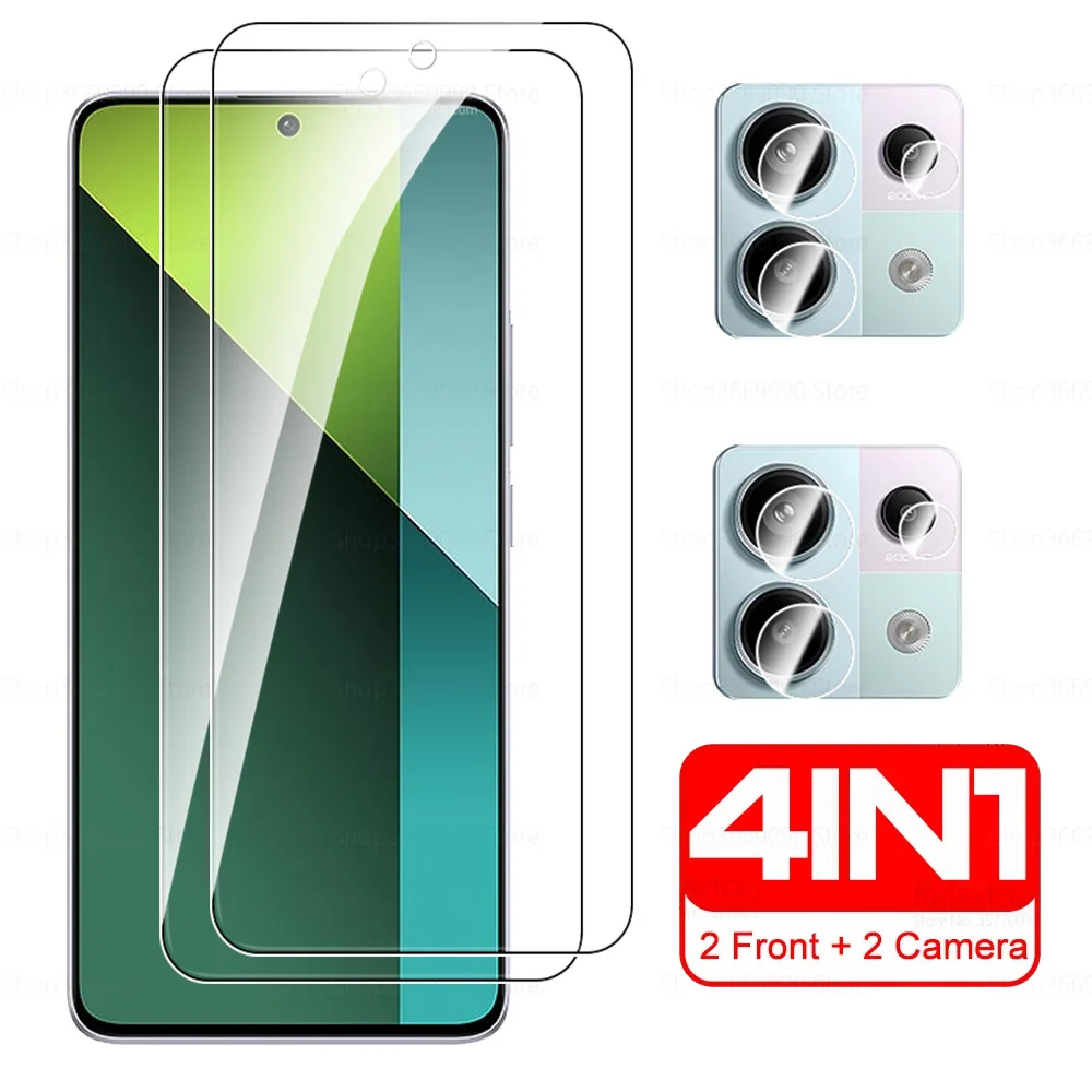 

Защитное закаленное стекло 4 в 1 для камеры Xiaomi Redmi Note 13 Pro