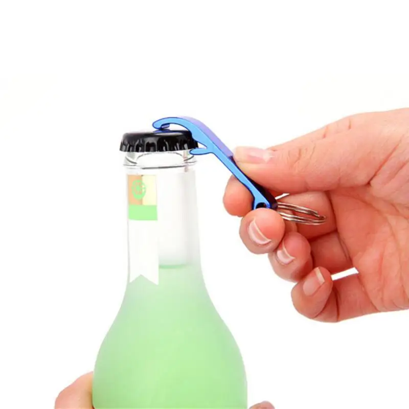 

Брелок для ключей, экономьте усилия, искусственный сплав, красивый портативный маленький подарок, кухонная открывашка для бутылок, простой модный многофункциональный