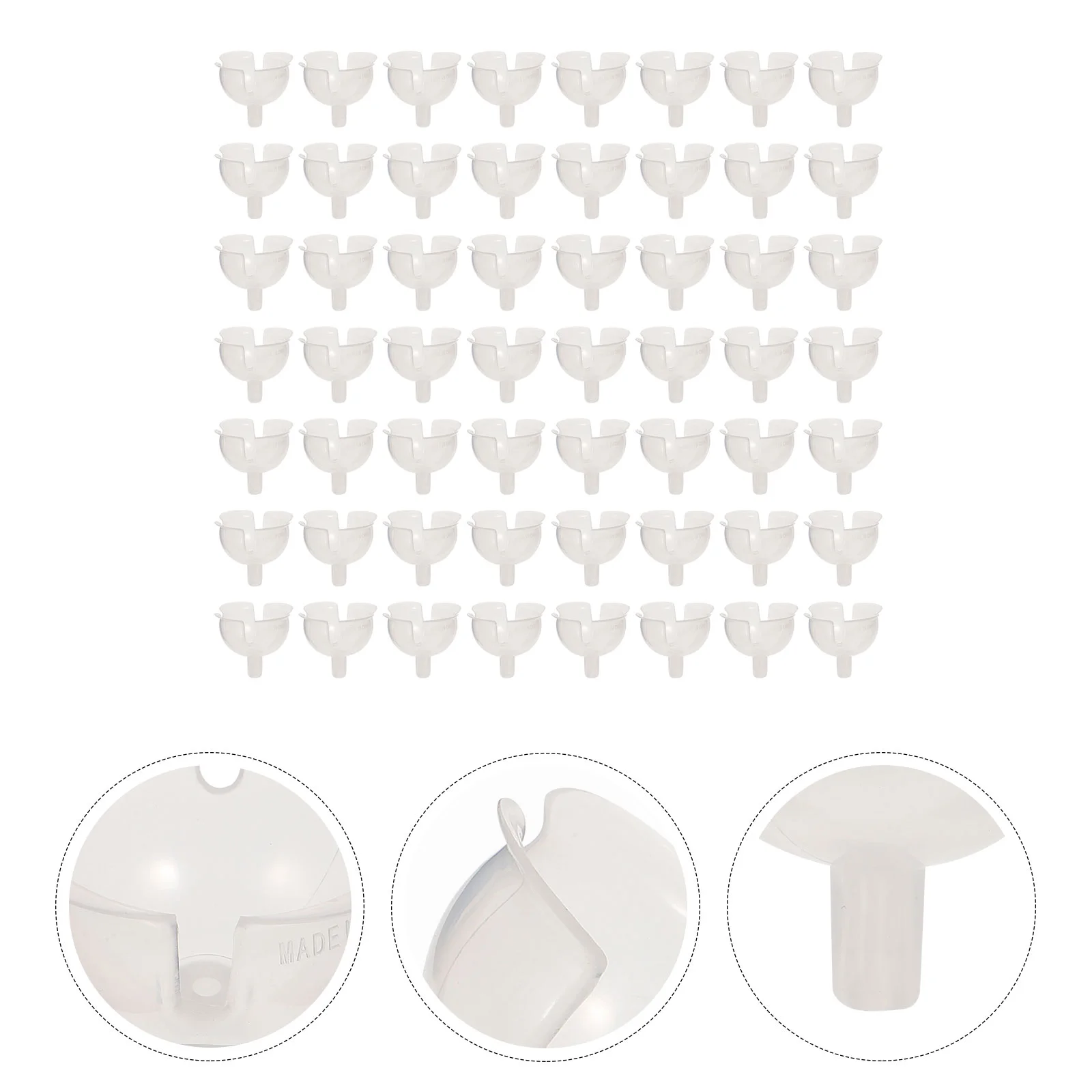 

60 Pcs Wrapping Paper Chocolate Torus Bride Truffle Wedding Ball Bouquet Plastic Cup