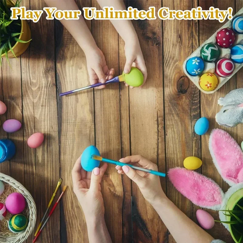 12/24pcs 미완성 된 나무 계란, DIY 공예, 부활절 장식, 그림, 염색, 베이비 샤워를위한 부드러운 단단한 나무 가짜 계란