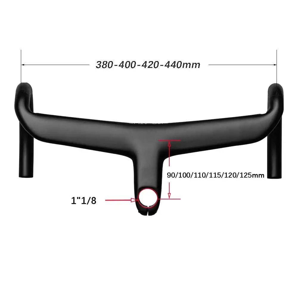 Bicycle Handlebar elitaone SL8 SL7 Road Carbon Bent Bar Internal Cable Routing 127mm Drop 75mm Reach