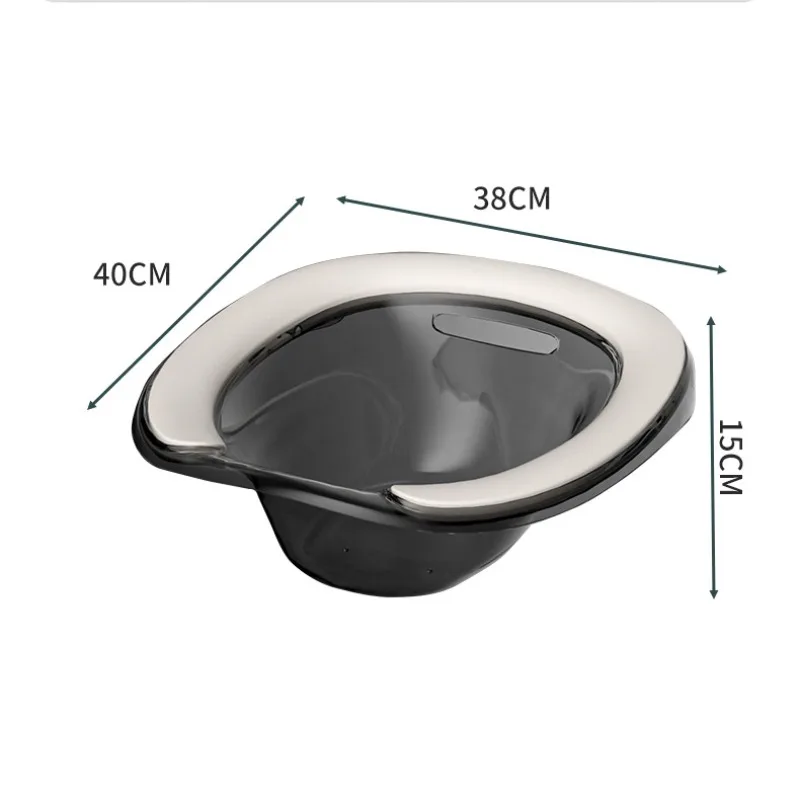Sitz Bath Postpartum Care Toilet Basin Sits Bath Soak Pan for Postpartum Women Men Hemorrhoids Sitz Baths Bowl Hip Basin