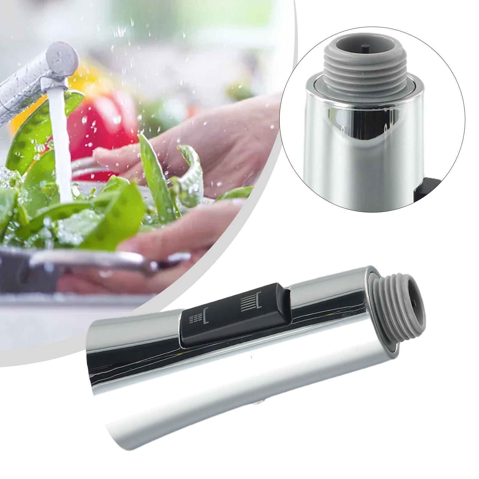 

Kitchen Sink Faucet G1/2\\'\\' Outlet Spray Head 360 Degree Swivel Bathroom Accessories Extender Nozzle Adapter Brand New