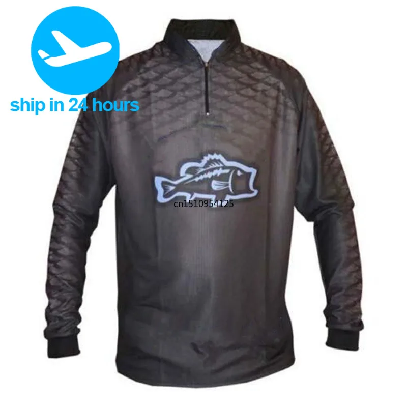 

Быстросохнущие рубашки для рыбалки с защитой от солнца, лидер продаж 2023, мужские Джерси для рыбалки, одежда для рыбалки с защитой от УФ-лучей и молнией