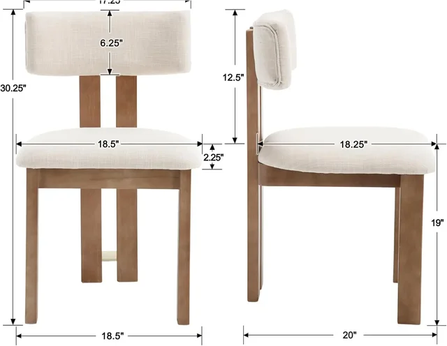 Farmhouse Linen Dining Chairs 2