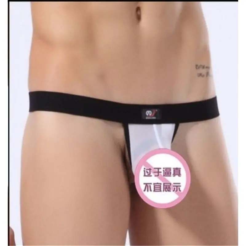 цена T-Type G-Strings Pants New Mesh T-Back Transparent Sexy Men's Underwear 3D Pouch Gay Sex Lingerie  Sissy Mens Thongs Jockstrap