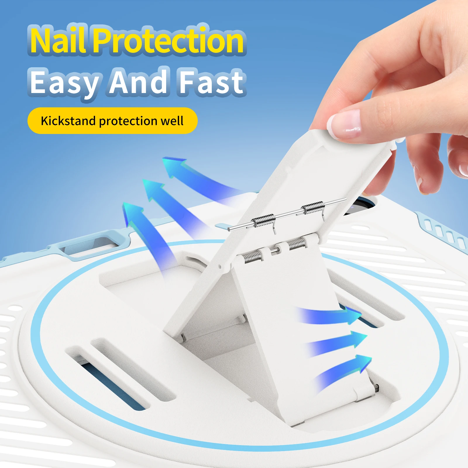 Premium 360° Rotating Rugged Stand Case with Shockproof Full-Body Protection
