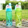 600ml New Creative Spray Water Bottle Portable Atomizing Bottles Outdoor Sports Gym Drinking Drinkware Bottles  Water Gourds 2