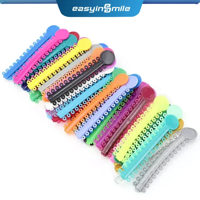 1000pcs Dental Orthodontic Ligature Ties Braces Elastic Rubber Bands 23 Color – La Paz County - Foto 5