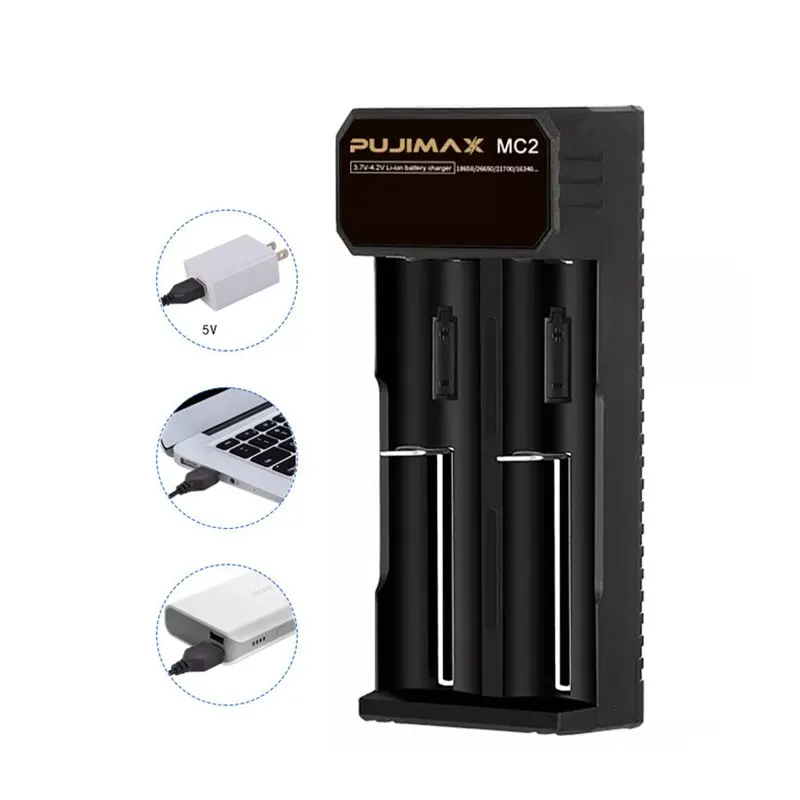 Battery Charger 4 Slots 18650 3.7/4.2V Series Lithium For 18350 14500 26500 22650 Fast Charging Adapter