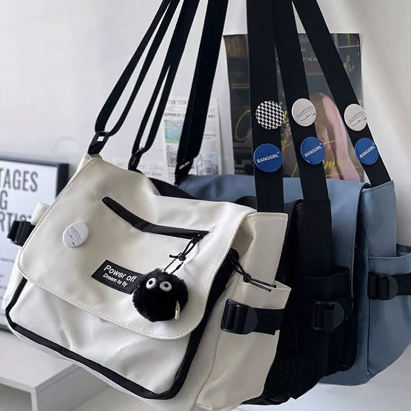 2024 New Men Crossbody Classroom Leisure Backpack Single Shoulder Female Postman Male Luggage Bag Women Travel Bags