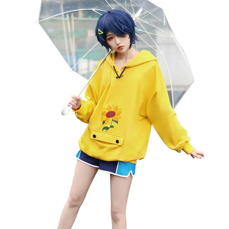 

Толстовка с капюшоном Ohto Ai для косплея, желтый свитшот в стиле аниме, для Хэллоуина