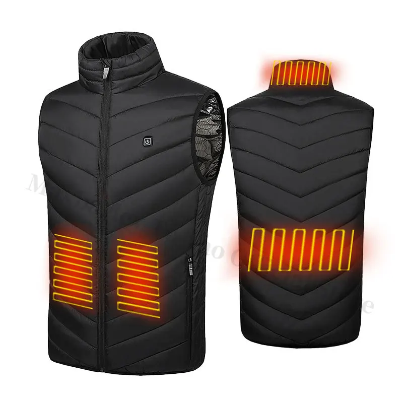4 Heated Vest Zones Electric Heated Jackets Men Women Sportswear Heated Vest Bodywarmer Usb Inner Heat Vest Veste For Camping