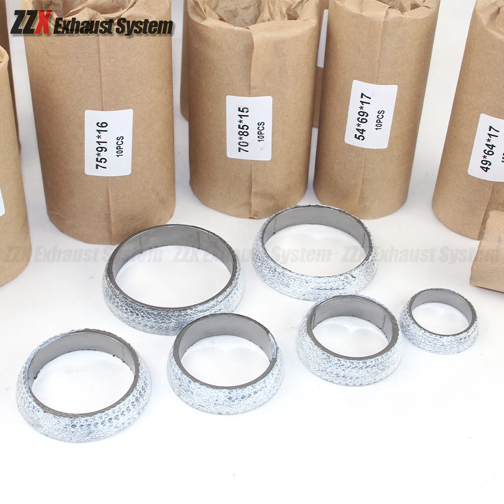 Car accessories Exhaust pipe seal gasket Car motorcycle truck exhaust pipe gasket Cone type graphite for toyota mazda