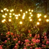 1pc 6/8/10LED Pack Solar Firefly Lights,Upgraded Solar Garden Lights Outdoor Waterproof Solar Swaying Landscape Outdoor Lights ﻿ 1