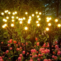 1pc 6/8/10LED Pack Solar Firefly Lights,Upgraded Solar Garden Lights Outdoor Waterproof Solar Swaying Landscape Outdoor Lights ﻿ 1