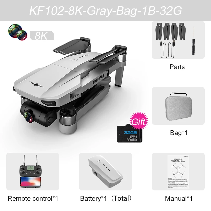 8K Gray Bag 32G