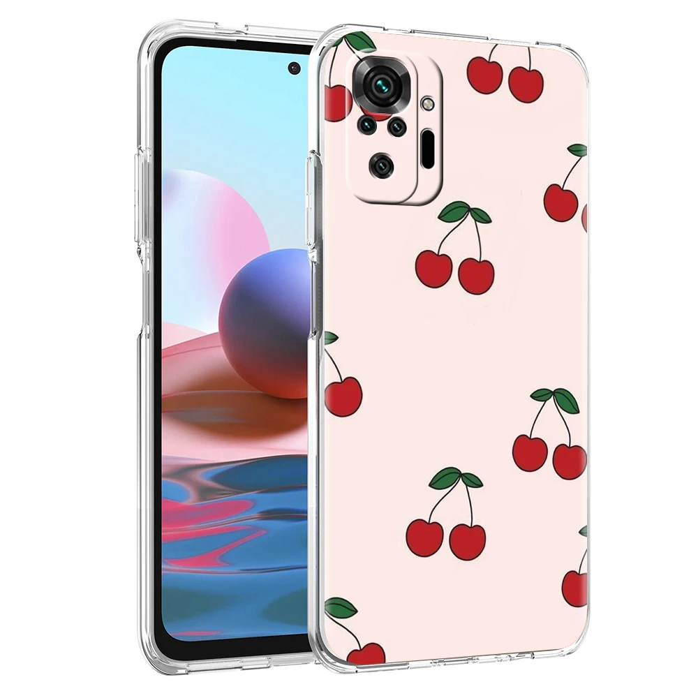 Charming Cherry Bow Clear Phone Case