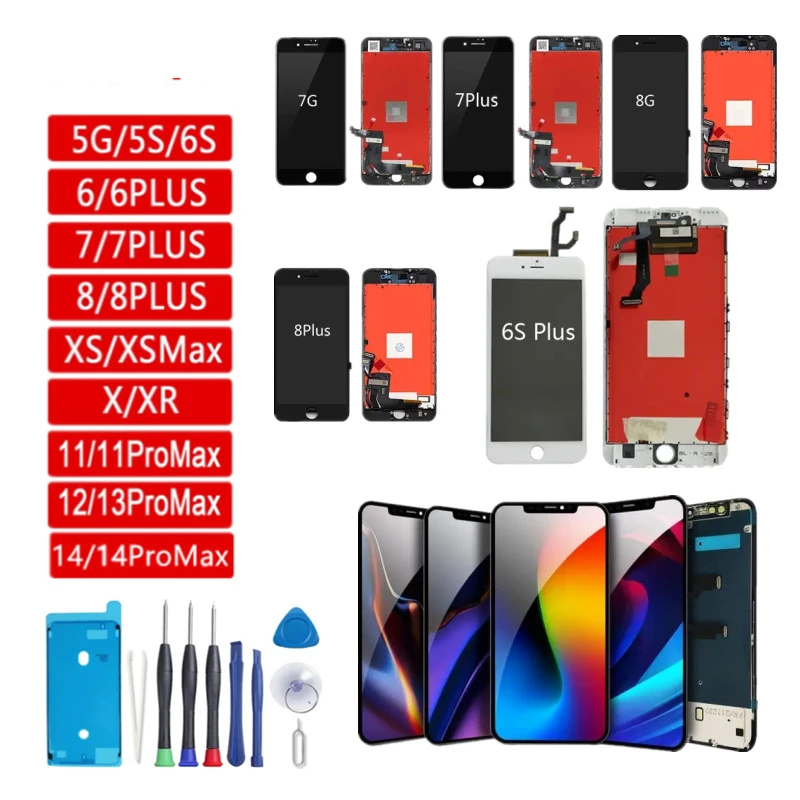 Incell Oled Per Iphone X Xs Xr Xs Max 11 11 Pro 12 Pro Display Lcd Con Digitalizzatore Touch Screen 3D Per Iphone 12 12 Mini 13