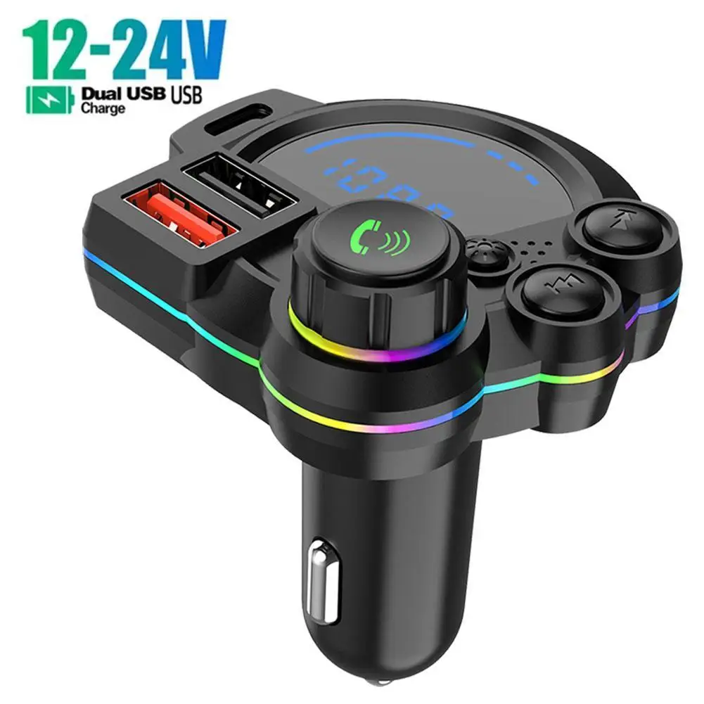 

Автомобильное зарядное устройство с FM-передатчиком, Bluetooth, двумя USB-портами