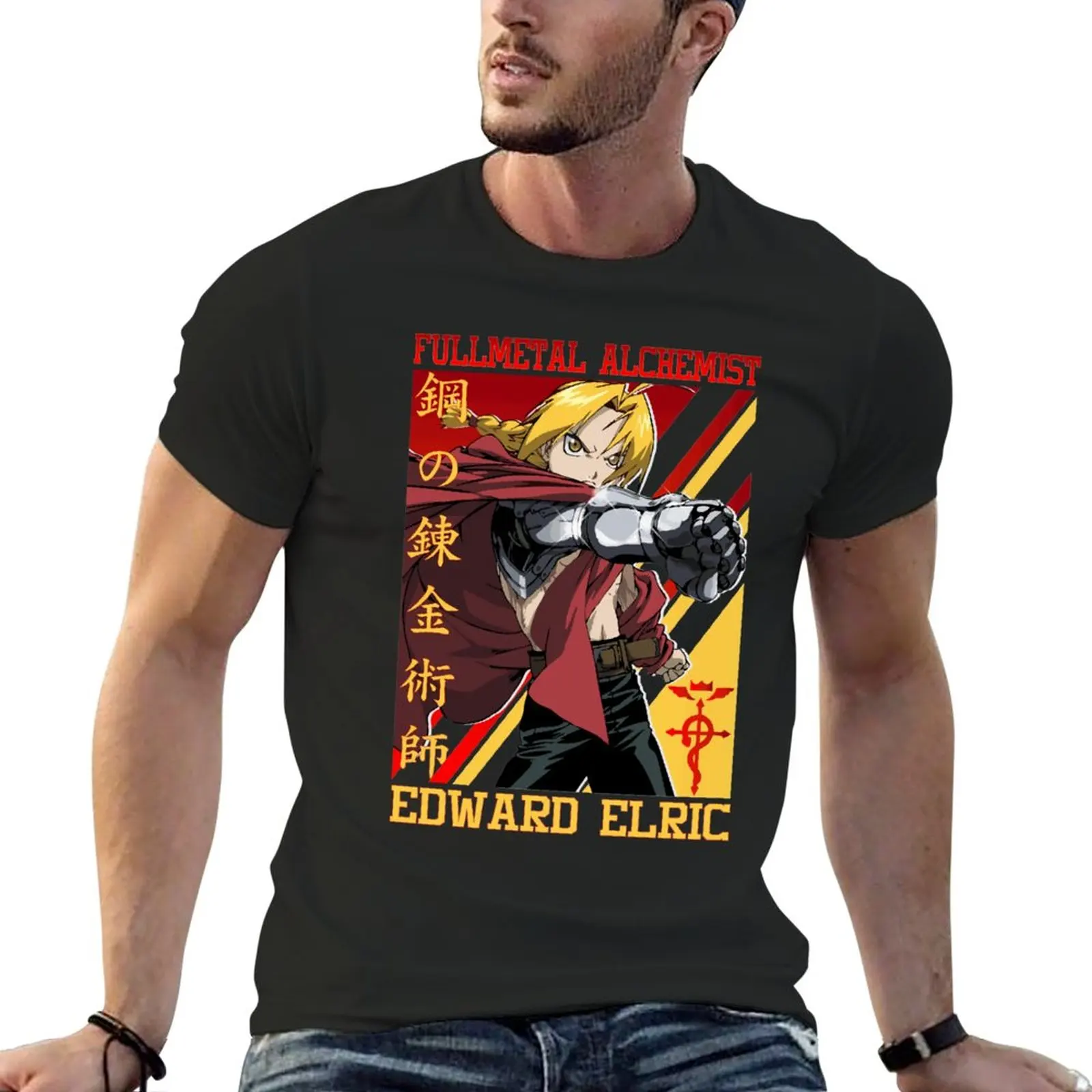 

Edward Elric Fullmetal Alchemist T-Shirt boys t shirts hippie clothes custom t shirt big and tall t shirts for men
